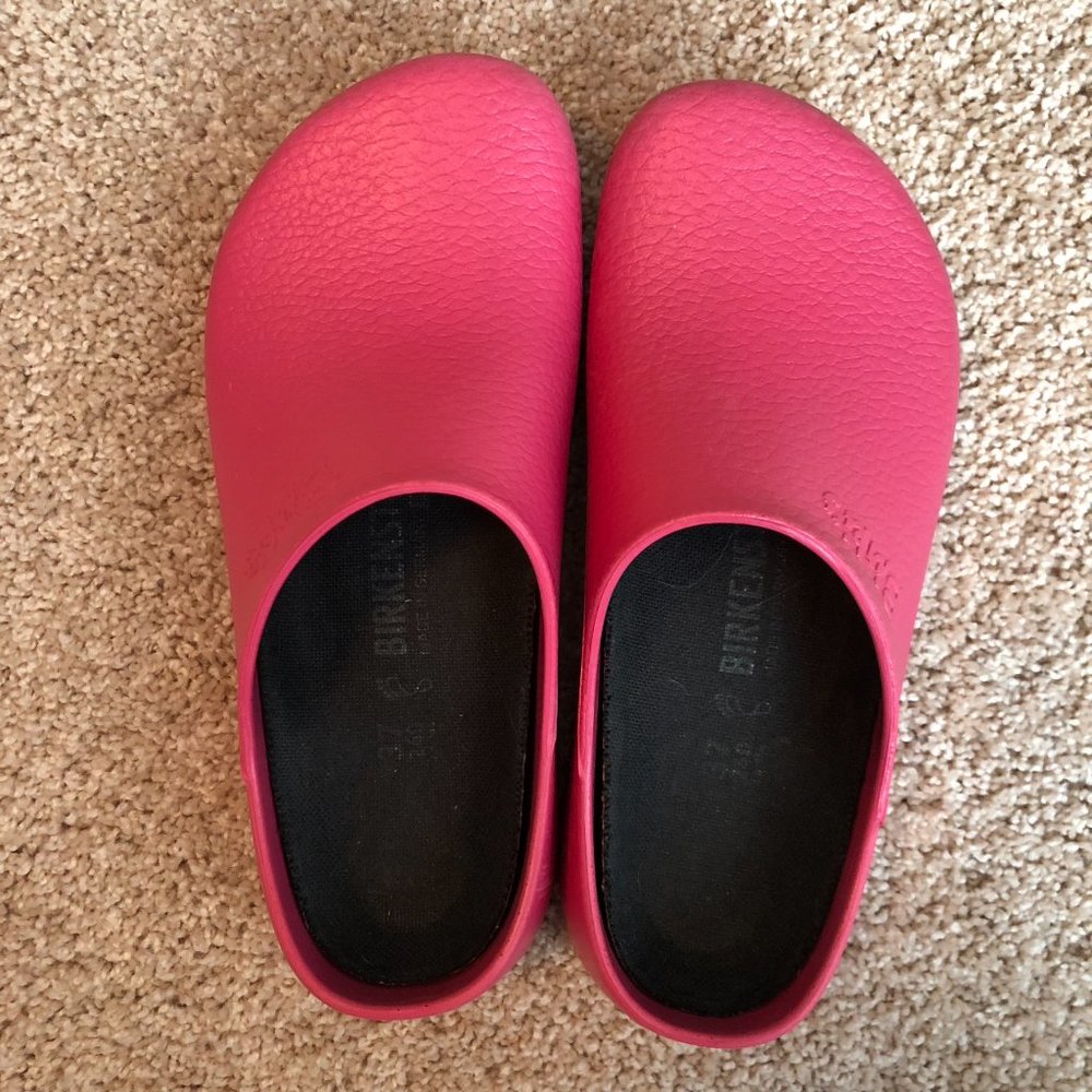 Birkenstock Super-Birki Clogs, Pink, Size 37